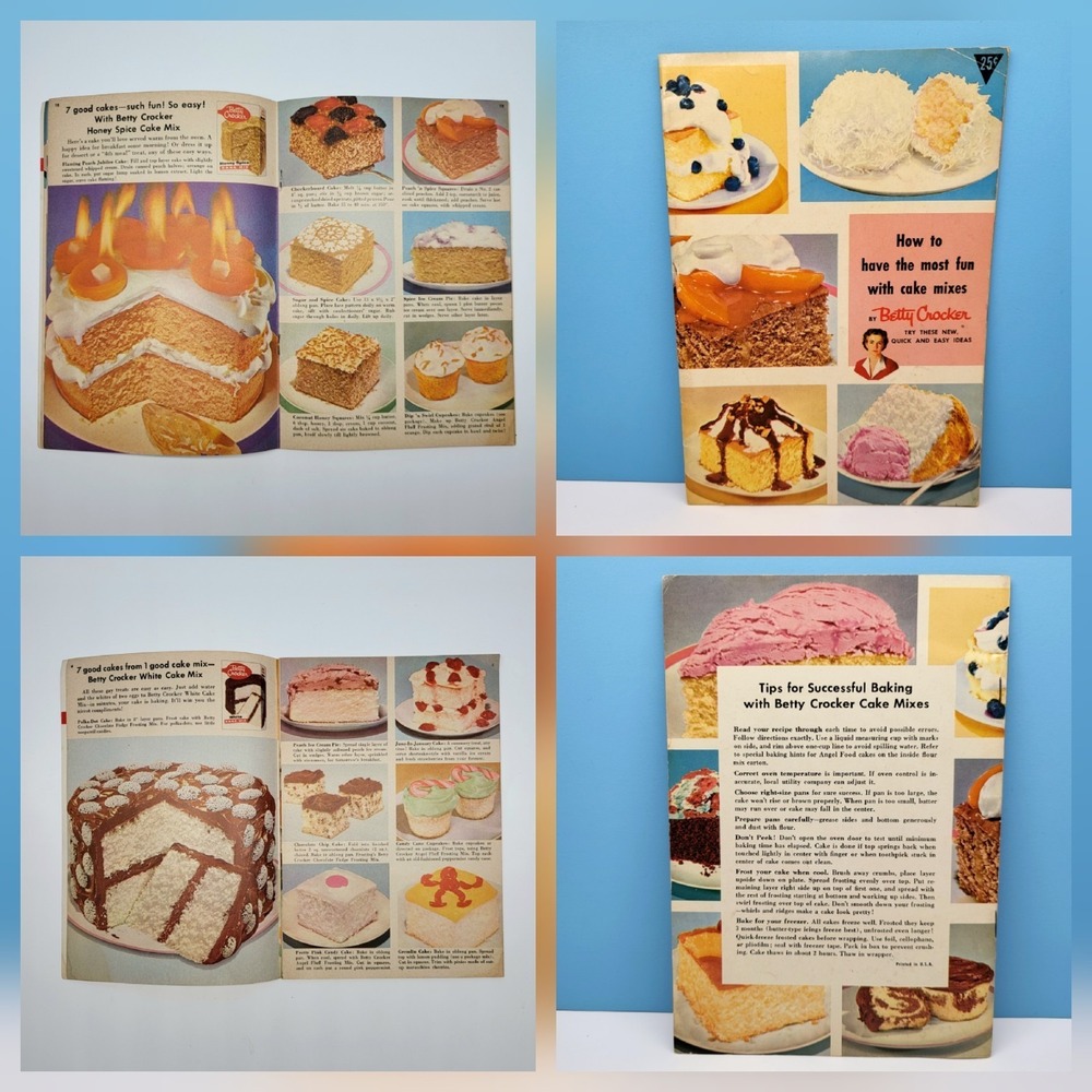 Betty Crocker How To Have The Most Fun With Cake Mixes Recipe‎ Booklet 1950s VTG
